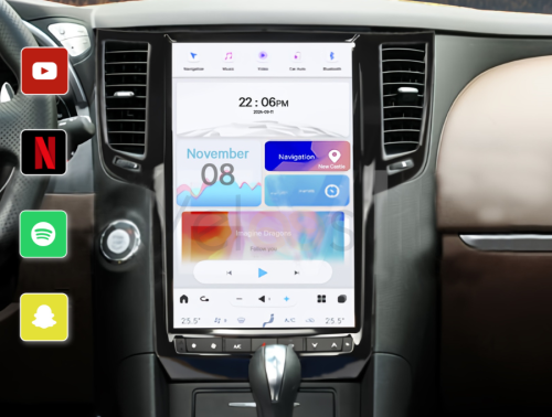 Yeloos Max - Tesla-Style Screen - Apple Carplay & Android Auto